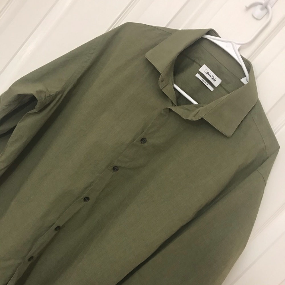 Calvin klein regular fit men dress shirt